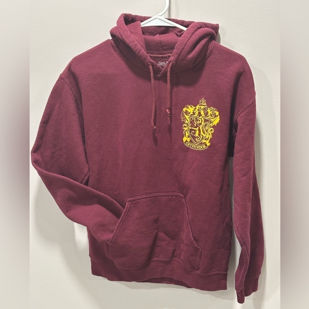 Harry Potter Hogwarts Gryffindor Men’s Crest Hoodie Size Small